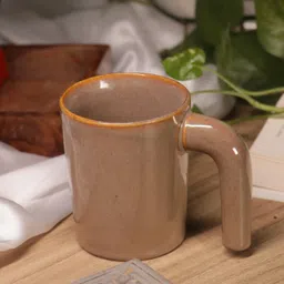 Rare Planet Brown Solid Ceramic Glossy Cups Set of Cups and Mugs-57