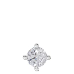 Sparkle Lab Grown Diamond 0.05 Carat Round Shape Solitaire Nose Pin 14K Yellow Gold-image-94