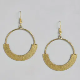RICHEERA Gold-Toned Circular Drop Earrings-picture-18