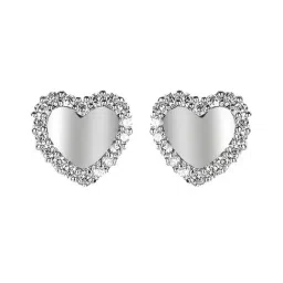 The Real Effect London 800 Silver Heart Earrings for Women-image-16