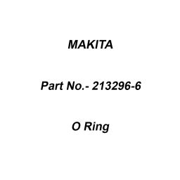 Makita Black Rubber O Ring Size 34 for HR5201C, Part No 213296-6-17