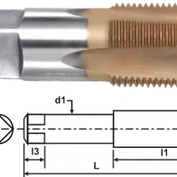 MIRANDA TOOLS Parallel Thread BSP Pipe Tap (Size 1/8 Inch) image 1