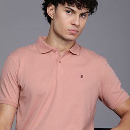 Louis Philippe Sport Solid Polo Collar Slim Fit T-shirt-picture-4
