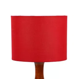 Tucasa NTU-156 B-22 Table Lamp with Wood Base (Red) image 3