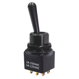 RS PRO Toggle Switch PCB Mount On-On-On DPDT Solder Terminal, 8200523-11