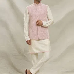 Arihant Rai Sinha Men Ethnic Motifs Regular Kurta with Trousers-picture-36