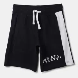 United Colors of Benetton Kids Navy Cotton Printed Shorts-picture-5