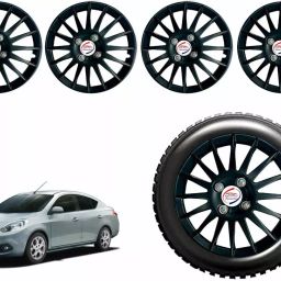 Auto Pearl CBK40 R14 35.56 cm (14 Inch) Press Type Wheel Hubcap with Retention Ring Glossy Black Wheel Cover for Maruti S-PPresso LXI Petrol (Set of 4)-image-74