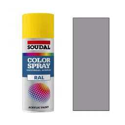 Soudal Color Spray 400 ml +15 to +45°C Temperature RAL 7035 Light Grey-image-76