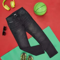 Pantaloons Junior Black Cotton Regular Fit Jeans-picture-38
