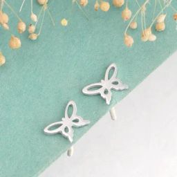 GIVA 92.5 Sterling Silver Miniature Butterfly Stud Earrings-image-56