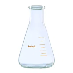 Biohall 2000 ml Wide Mouth Conical Flask with Graduation, BLS.1202.07 (Pack of 2) image 1