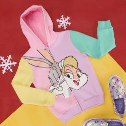 Pantaloons Junior Pink Printed Full Sleeves Sweatshirt-image-36