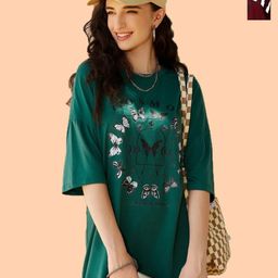 Christy World Women Pack Of 2 Printed Oversized T-shirt-image-78