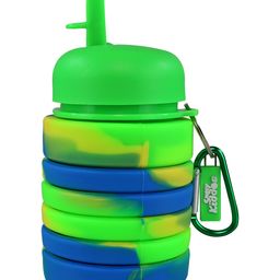 Smily Kiddos Silicone Expandable & Foldable Bottle Green - 500 ml-65