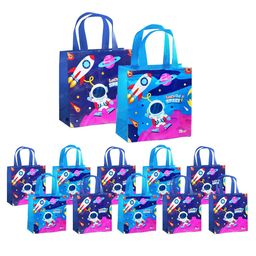 FunBlast Non-Woven Space Theme Gifting Bags - Pack of 12 Hand Bags-21