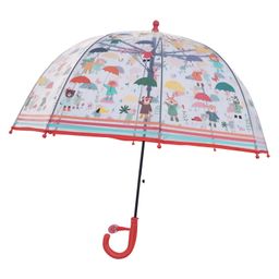 CHAATEWALA Animals Printed Dome Shape Transparent Umbrella - Multi Colour-20