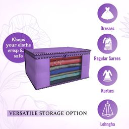 Aura Purple Set of 4 Regular Multi-Utility Organisers image 2
