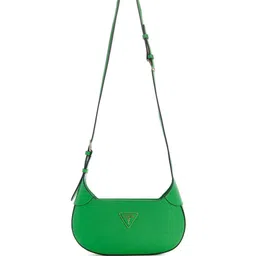 GUESS Colourblocked PU Structured Sling Bag with Quilted-27