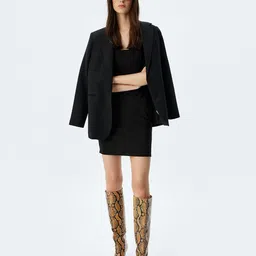 Koton Cape Sleeve A-Line Mini Dress-image-32