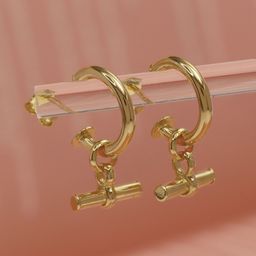 LeCalla Contemporary Studs Earrings-35
