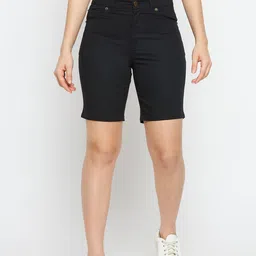 Hypernation Women Slim Fit Shorts-image-43