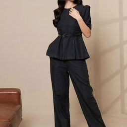 SASSAFRAS Pure Cotton Top With Trouser Co-Ords-image-5