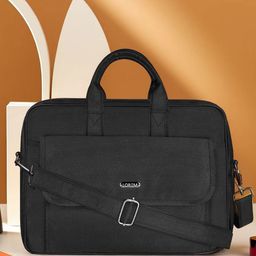 LOREM Men Textured Laptop Bag-19