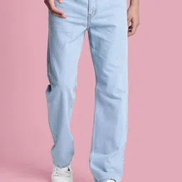 Bene Kleed Men Straight Fit Low Distress Heavy Fade Jeans-image-39