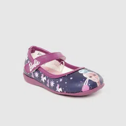 toothless Girls Navy Blue Barbie Printed Ballerinas-picture-58