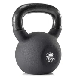KAKSS Neoprene Half Coating Kettlebells (Black) Size - 18KG-image-8