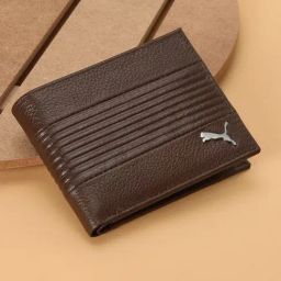 Puma Cruise V2 Espresso Brown Leather Textured Bi-Fold Wallet-image-29
