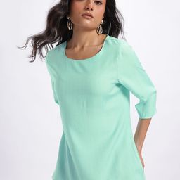 Anouk Rustic Striped Short Kurti-image-26