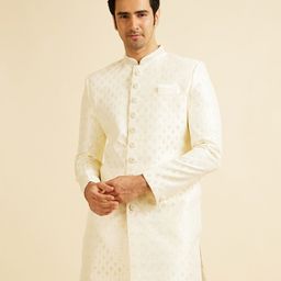 Manyavar Sequin Embroidered Sherwani Set-image-2