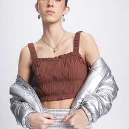 DressBerry Desert Dunes Smocked Crop Top-image-78