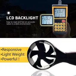 amiciSense Digital Anemometer Wind Speed Meter Split-Type with Max/Min/Avg and Data Record Function image 2