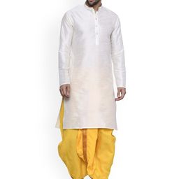 RAMESHWARAM FABRICS Men Regular Kurta with Dhoti Pants-picture-24