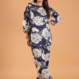 BAESD Floral Printed Notch Neck Tunic With Trouser-picture-8