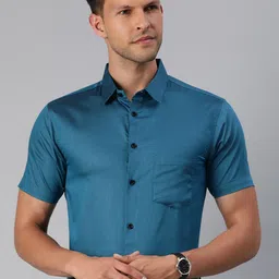 Majestic Man Men Classic Slim Fit Formal Shirt-image-81