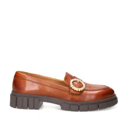BAGATT Women's Fiona Cognac Casual Loafers-picture-31
