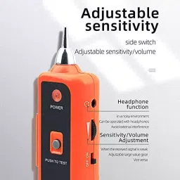 Amici Tools Wire Tracker or Cable Break Point Tester ABS Plastic Orange for RJ45 & RJ11 Up to 3 Km Range 0704ATJUOU8 image 5