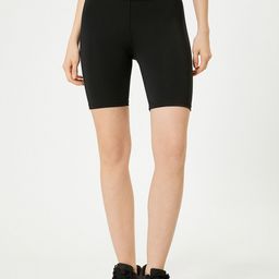 Koton High Rise Above Knee Length Gym Tights-image-55