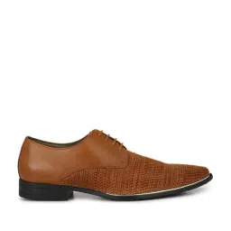 Hitz Luxure Men's Tan Derby Shoes-picture-16