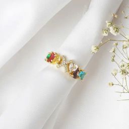 Joker & Witch Multi Lowe Colour Alphabet X Ring-45