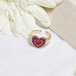 Joker & Witch Multi Ellery Heart Ring-24