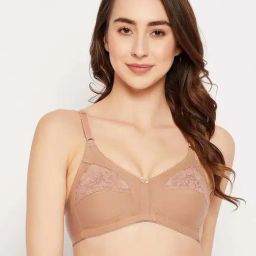 Clovia Beige Cotton T-Shirt Bra-picture-39