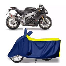 Auto Pearl Bike Cover for Aprilia RSV4 (Yellow & Blue)-43
