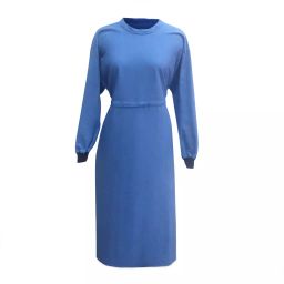 SARAF Blue Surgeon Gown/Isolation Gown Size:- Free Size, 7302B-47