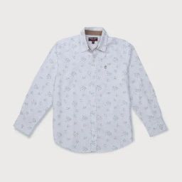 Gini & Jony Kids White Printed Full Sleeves Shirt-image-95