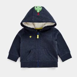 Mothercare Kids Navy Textured Full Sleeves Hooded Sweatshirt-image-55